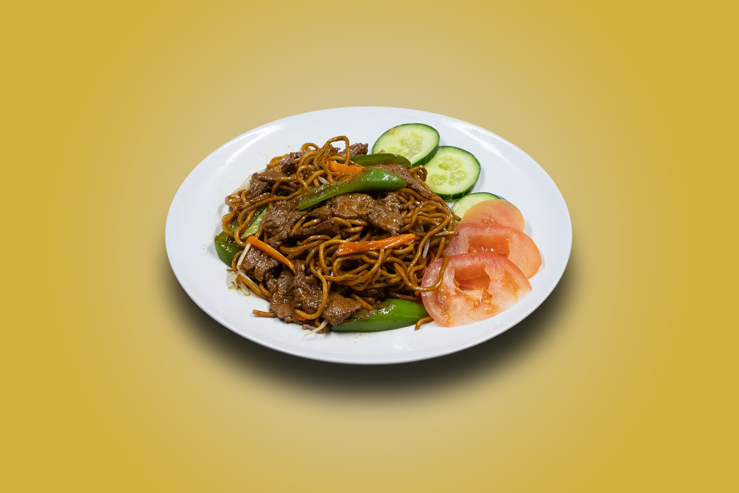 Nouilles fraîches sautées au boeuf 牛肉炒面