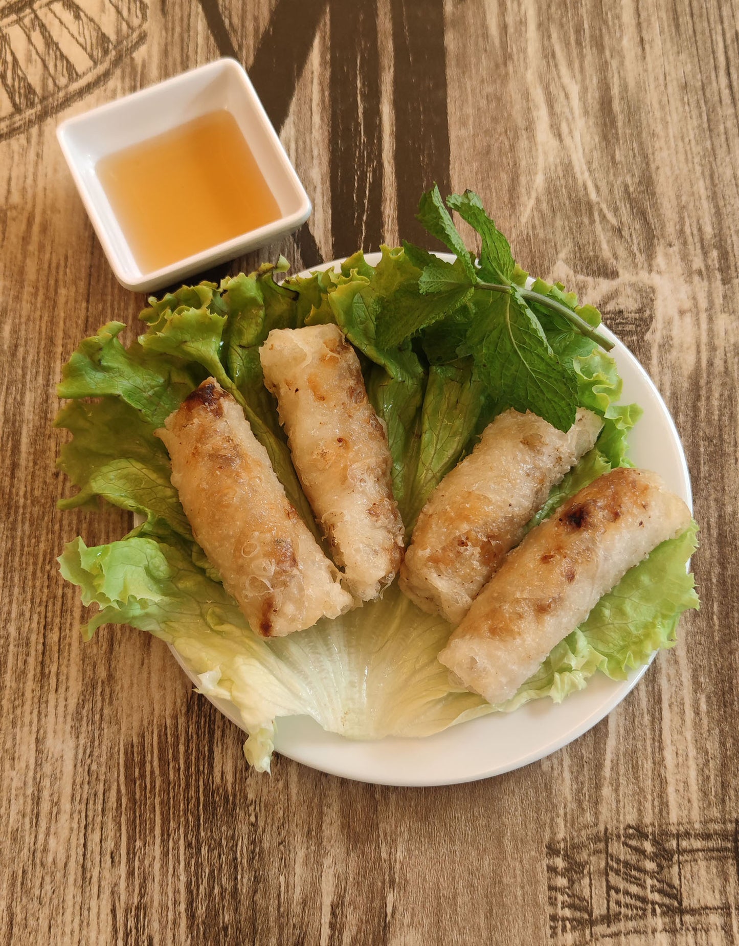 Nems aux légumes x 4 秘制🥬素春卷