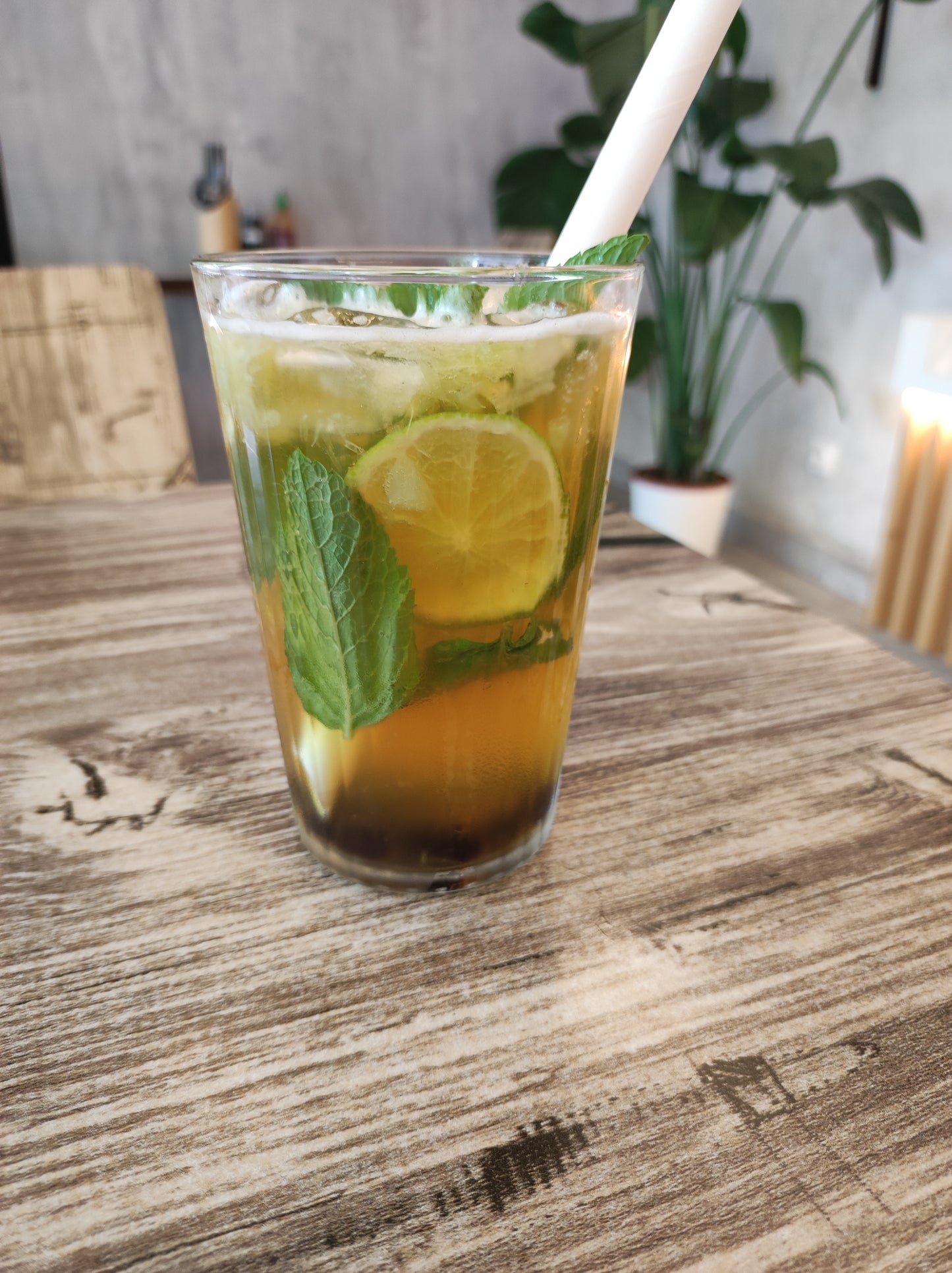 Fresco Bubble tea au citron vert & à la menthe 柠檬薄荷茶