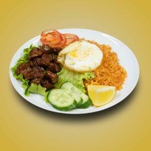 Riz loc-lac au bœuf 牛🐮 maison 越式牛粒红饭