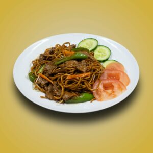 Lamian fraîches sautées au boeuf 牛肉炒拉面