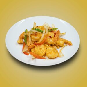 Crevettes sautées au sel & poivre 椒盐虾