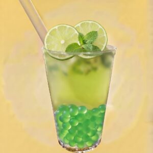 Fresco Bubble tea au citron vert & à la menthe 柠檬薄荷茶