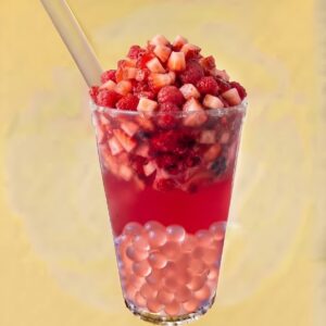 Fruitea Duo aux fraises et framboises 红色丽人鲜果茶