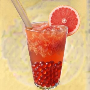 Pompelmo Bubble tea à la Pamplemousse 红柚果茶