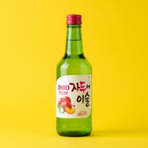Soju coréen Jinro Plum(prune) Alc. 13% vol 360 ml 韩国梅子烧酒