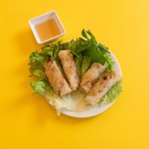 Nems au poulet حلال 🐔 maison x 4 秘制鸡肉春卷