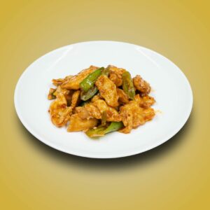 Poulet حلال aux piments 鸡肉炒青椒